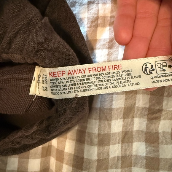 Free People My Little Micro Mini Cotton Linen Skort - Picture 6 of 6